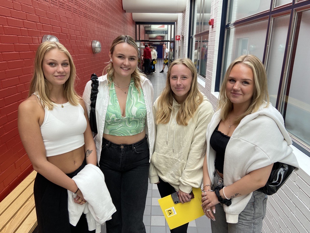 Alicia Leander, Beatrice Samuelsson, Ebba Philip and Ellen Larsson were some of the technology students from ED who visited JTH.