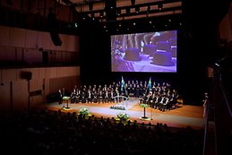 scenen under akademisk högtid