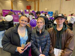 High school students at the education fair ‘Framtidsmässan’ at Campus Arena, Jönköping University.